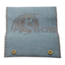 Καπνοθήκη Δερμάτινη Πυρογραφία Bob Marley